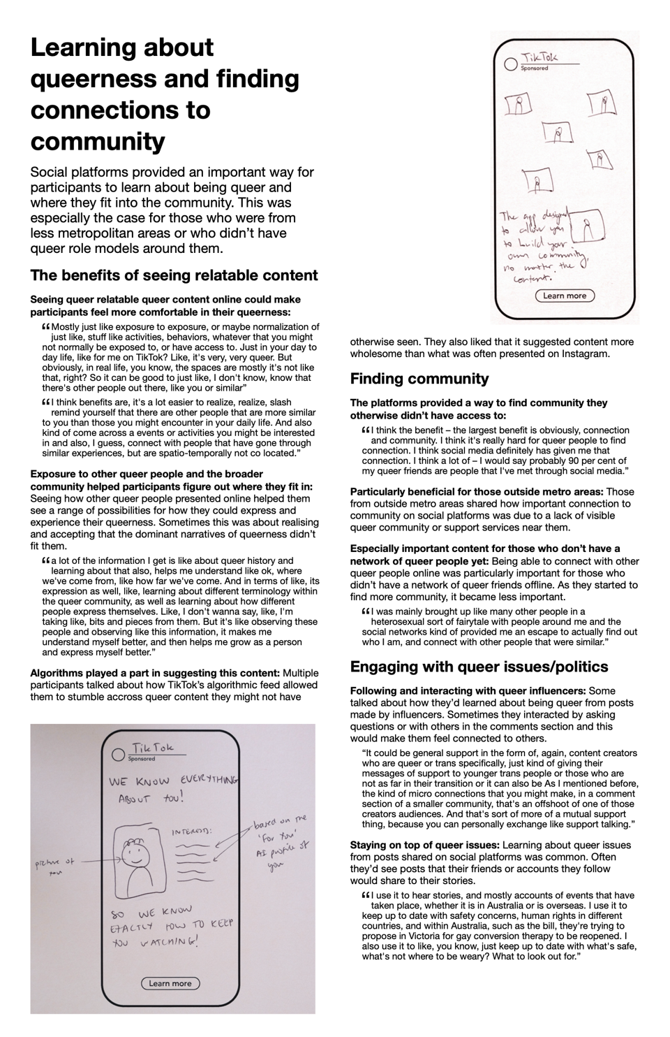 Learning about queerness and finding connections to community