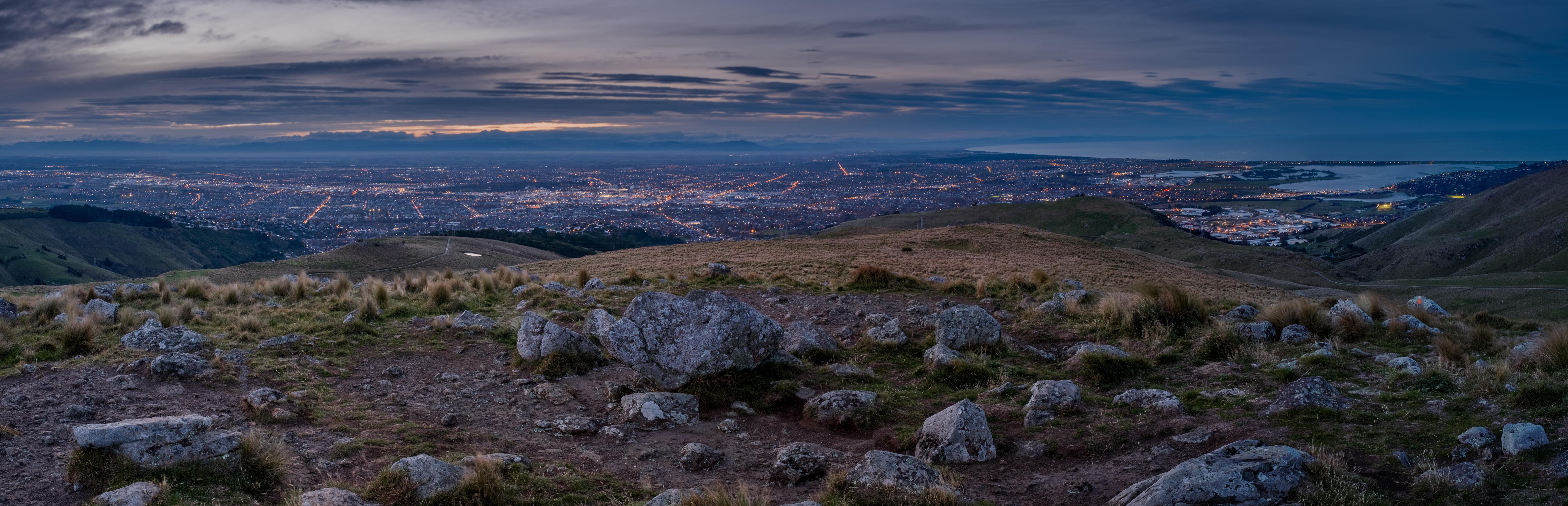 Panoramic image of Christchurch, New Zealand that I took in 2018.